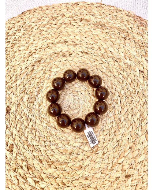 PULSERA DE BOLAS GRANDE DE RESINA
