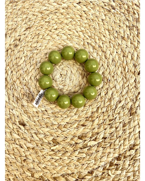 PULSERA DE BOLAS GRANDE DE RESINA