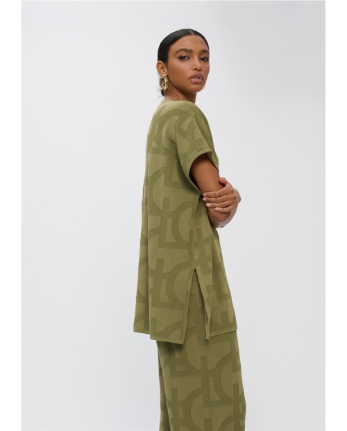 LOLA CASADEMUNT CAMISETA DE MUJER KAKI