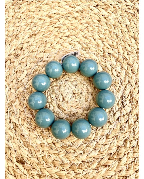 PULSERA DE BOLAS GRANDE DE RESINA