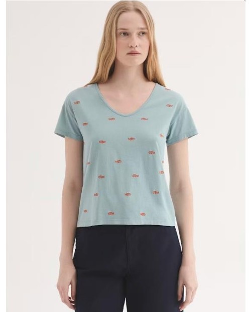 NICE THINGS CAMISETA DE MUJER TURQUESA