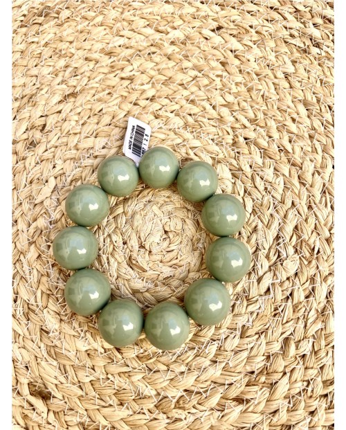 PULSERA DE BOLAS GRANDE DE RESINA