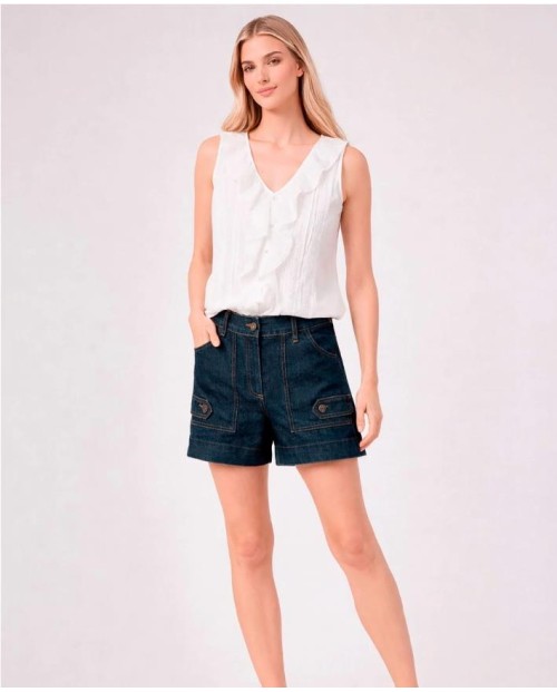 LOLA CASADEMUNT BLUSA DE MUJER BLANCO