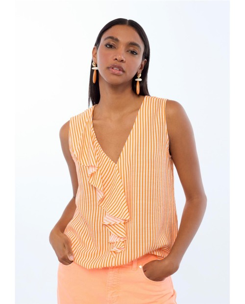 TOP VOLANTES Y RAYAS