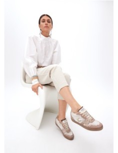 DEPORTIVA BEIG GLITER CUÑA INTERIOR 2