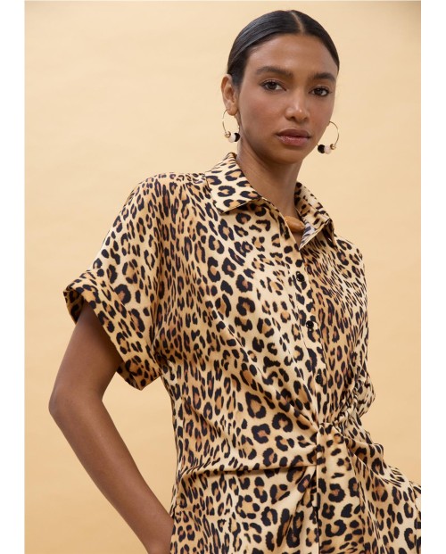 CAMISA MANGA CORTA ANIMAL PRINT