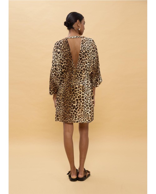 VESTIDO CORTO ANIMAL PRINT
