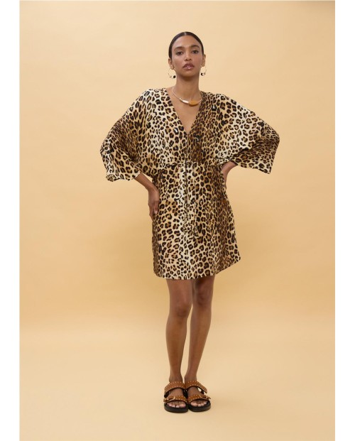 VESTIDO CORTO ANIMAL PRINT