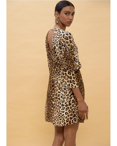 VESTIDO CORTO ANIMAL PRINT