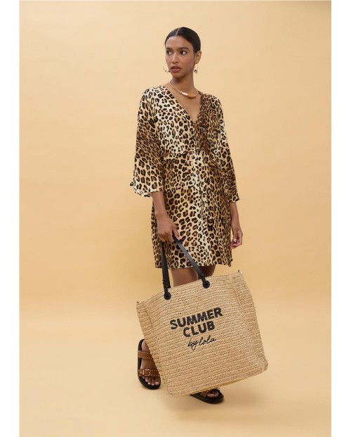 VESTIDO CORTO ANIMAL PRINT