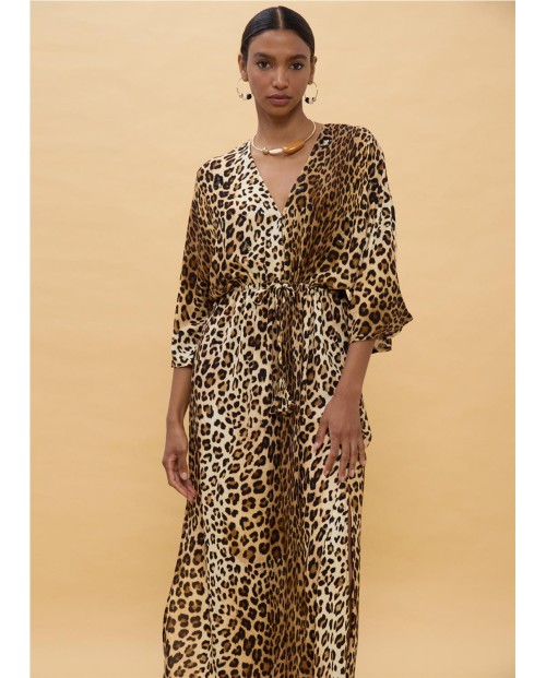 VESTIDO LARGO ANIMAL PRINT