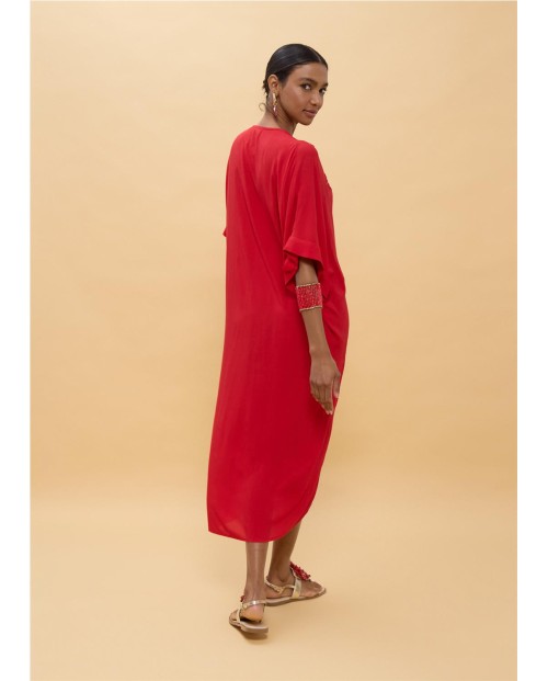 VESTIDO MIDI ANUDADO