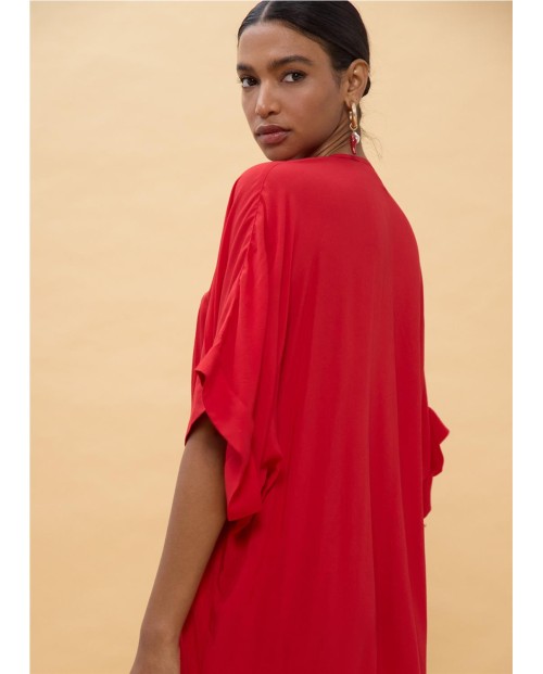 VESTIDO MIDI ANUDADO