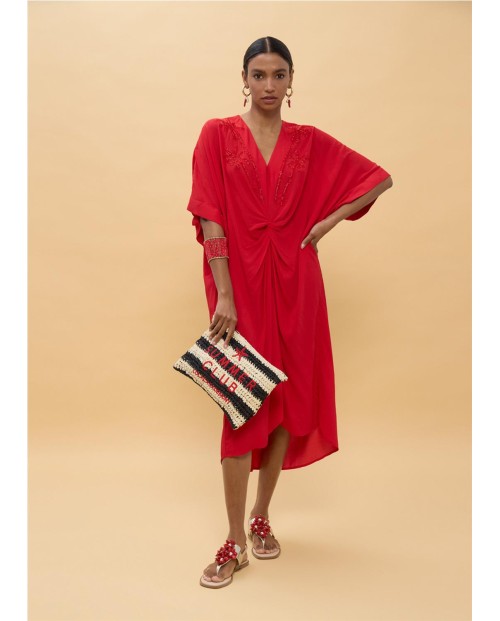 VESTIDO MIDI ANUDADO
