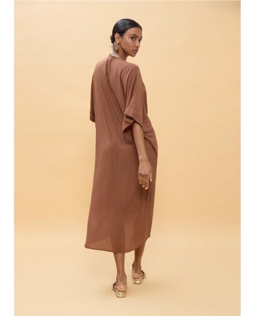 VESTIDO MIDI ANUDADO