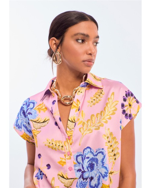 BLUSA ESTAMPADO DE FLORES