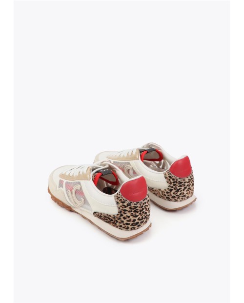 DEPORTIVA CON TEJIDO REJILLAS Y ANIMAL PRINT LC