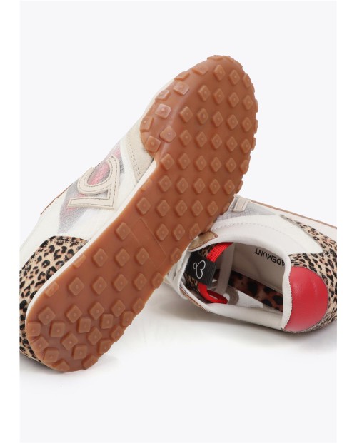 DEPORTIVA CON TEJIDO REJILLAS Y ANIMAL PRINT LC