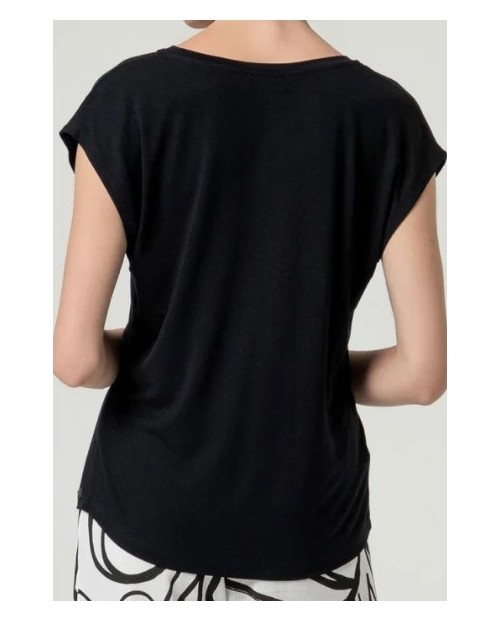 CAMISETA MUJER ESCOTE PICO FLUDA