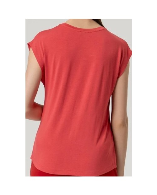 CAMISETA MUJER ESCOTE PICO FLUDA