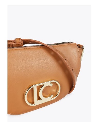 BANDOLERA PEQUEÑA MEDIA LUNA LOGO LOLA CASADEMUNT CAMEL