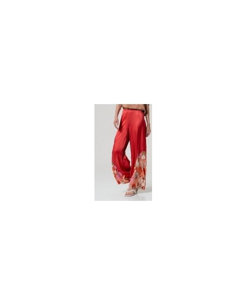 PANTALÓN ANCHO ESTILO PALAZZO CON ESTAMPADO
