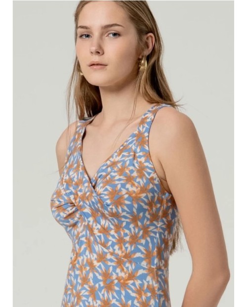 SURKANA VESTIDO MIDI DE MUJER AZUL