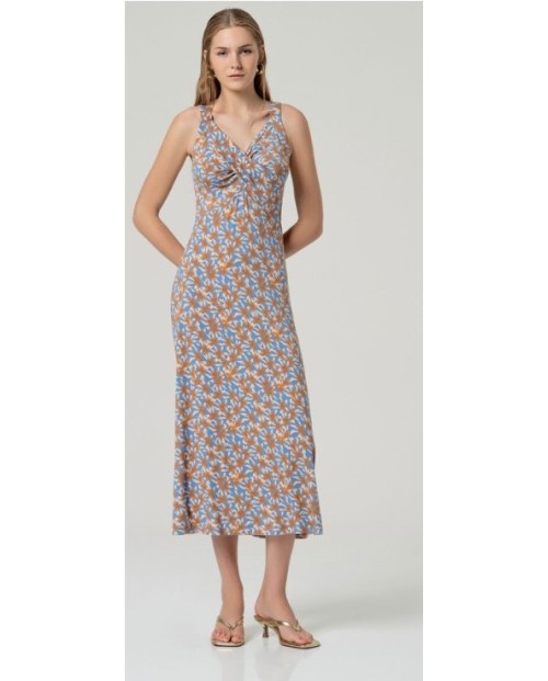 SURKANA VESTIDO MIDI DE MUJER AZUL