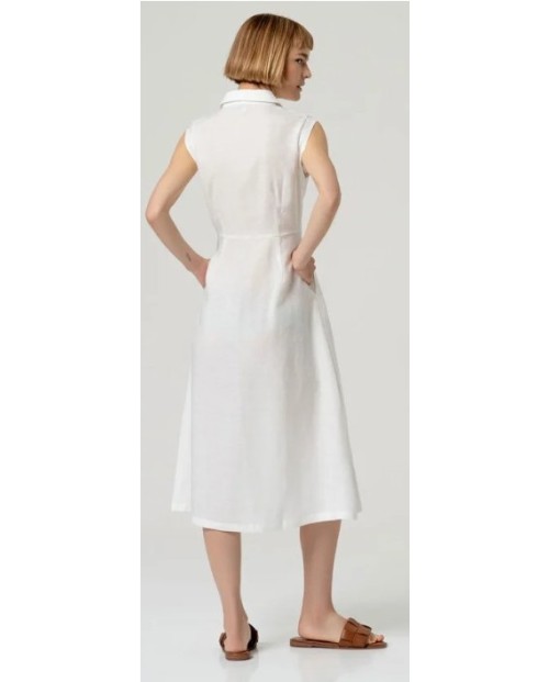 SURKANA VESTIDO CAMISERO DE MUJER BLANCO