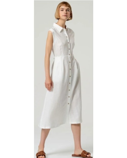 SURKANA VESTIDO CAMISERO DE MUJER BLANCO