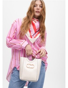 CAMISA LOLA CASADEMUNT POPELÍN ROSA/ROJA