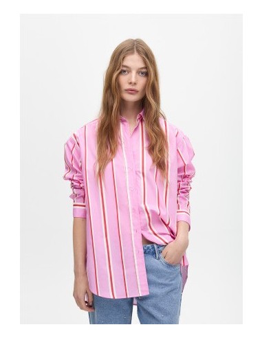 CAMISA LOLA CASADEMUNT POPELÍN ROSA/ROJA