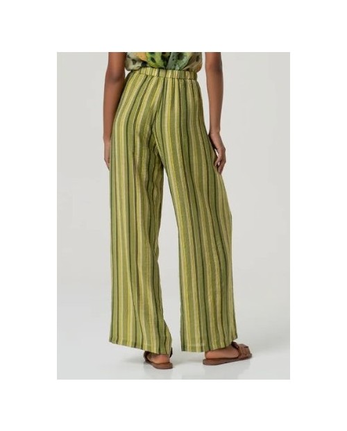 PANTALON ESTAMPADO AMPLIO DE MUJER VERDE