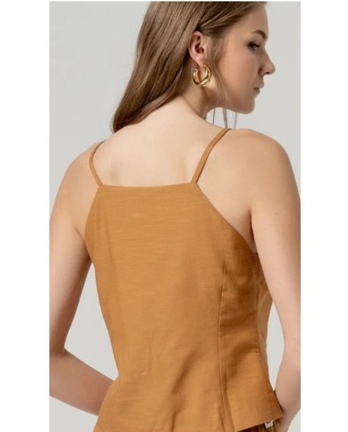 SURKANA TOP RECTO CON BOTONES DE MUJER