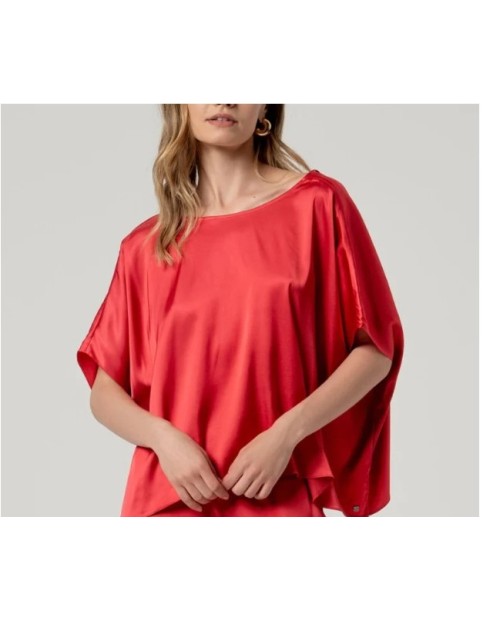 SURKANA BLUSA SATINADA DE MUJER