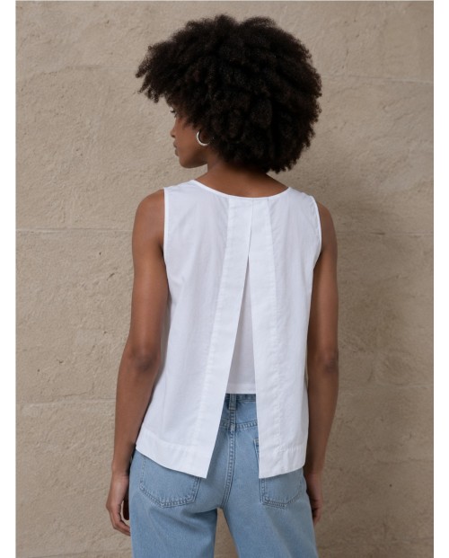SURKANA TOP DE MUJER BLANCO