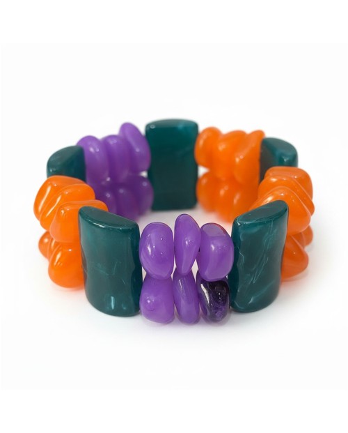 LATIDO PULSERA RESINA DE MUJER FUCSIA