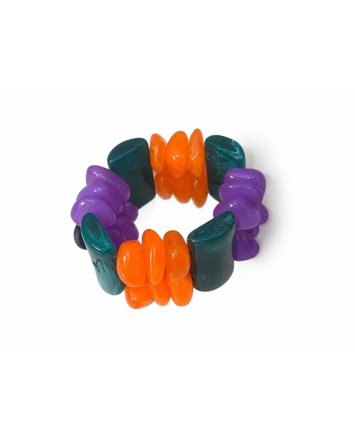 LATIDO PULSERA RESINA DE MUJER FUCSIA