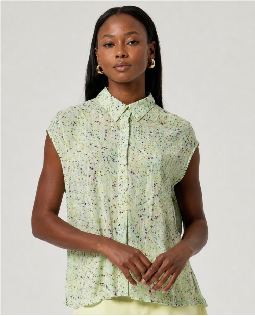 BLUSA ESTAMPADA SIN MANGAS