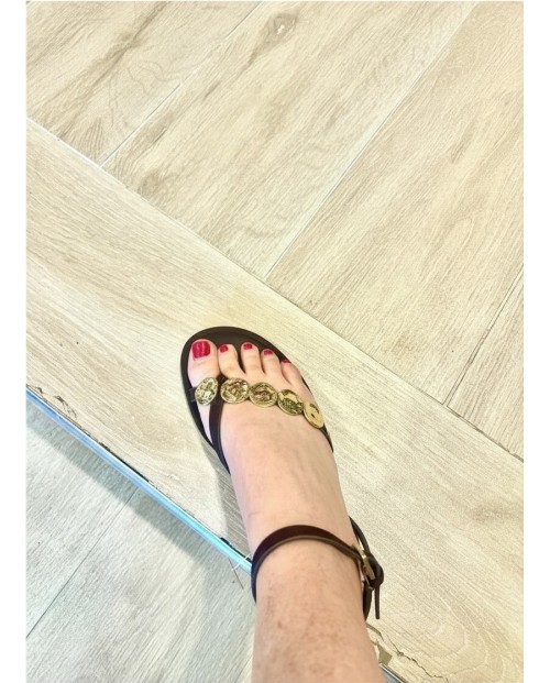 CORINA SANDALIAS DE MUJER MARRON