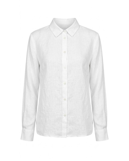MUSS BOMBON CAMISA LINO DE MUJER BLANCA