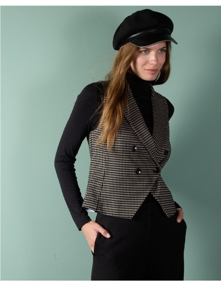 CHALECO CRUZADO SURKANA ESTAMPADO