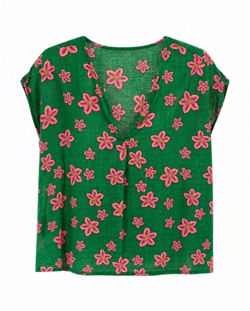 NICE THINGS CAMISETA DE MANGA CORTA VERDE