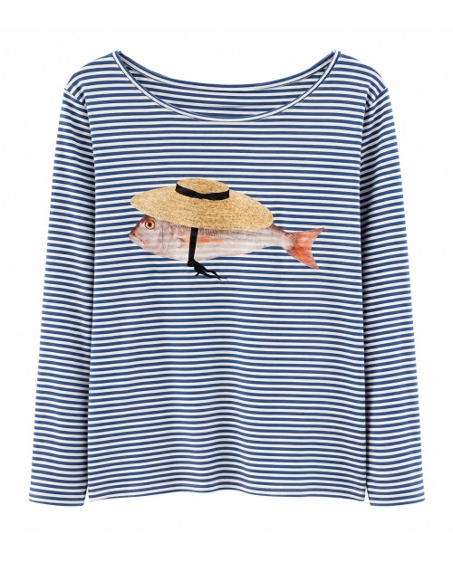 NICE THINGS CAMISETA DE MANGA LARGA DE MUJER AZUL
