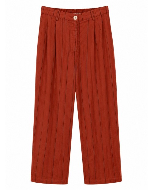 NICE THINGS PANTALON ANCHO DE MUJER TERRACOTA