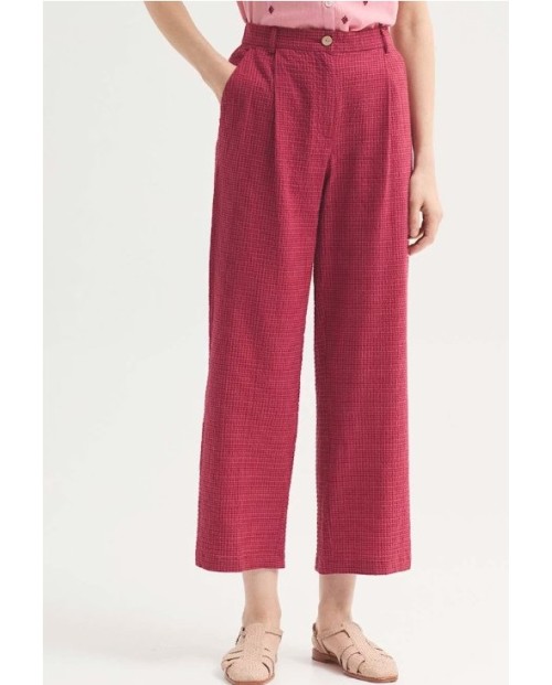 NICE THINGS PANTALON ANCHO DE MUJER ROJO