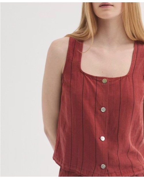 NICE THINGS TOP DE MUJER TERRACOTA
