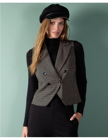 CHALECO CRUZADO SURKANA ESTAMPADO