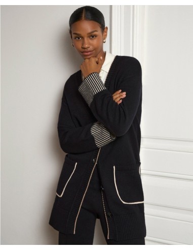 CARDIGAN DE TRICOT CON BOLSILLOS