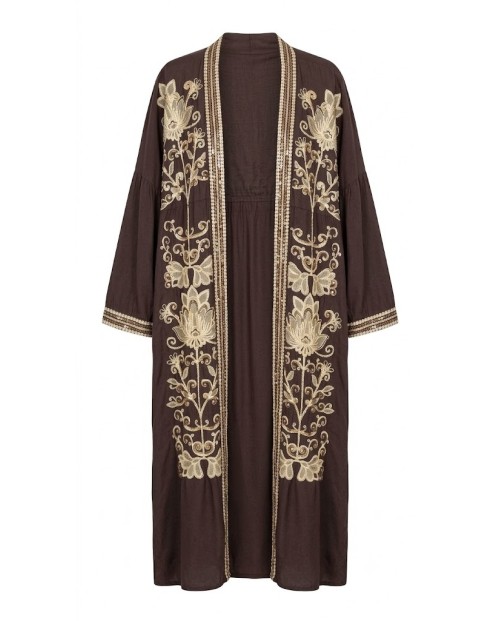 MUSS BOMBON KIMONO LARGO MARRON